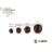 Delphin sCAMO STONEZ puha ütköző gyöngyök 40 db 8mm
