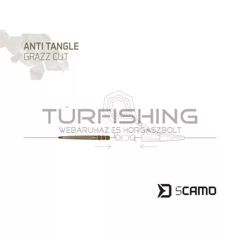Delphin sCAMO GRAZZ Cut anti tangle hüvely 10 db 55mm