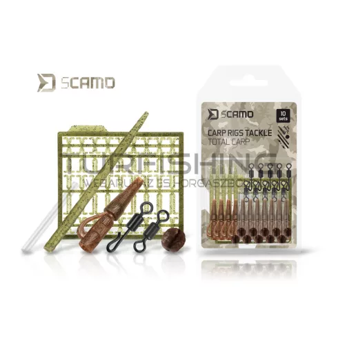 Delphin sCAMO Total CARP pontyozó előke készlet 10 szett 