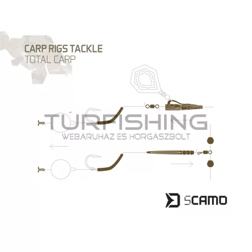 Delphin sCAMO Total CARP pontyozó előke készlet 10 szett 