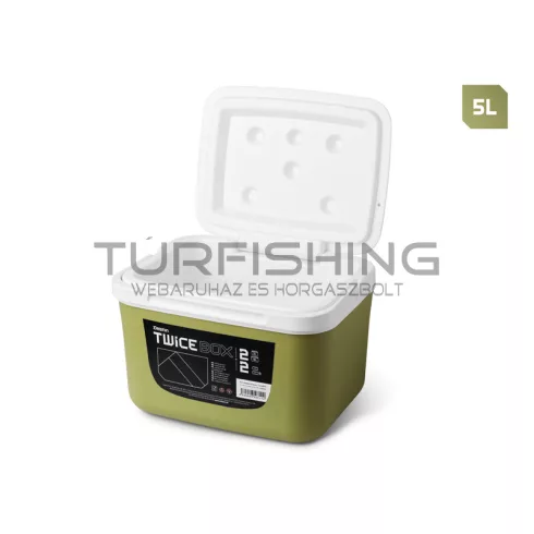 Delphin TwiceBOX 2in1 hűtőláda szett 5l +13l / 2x400ml