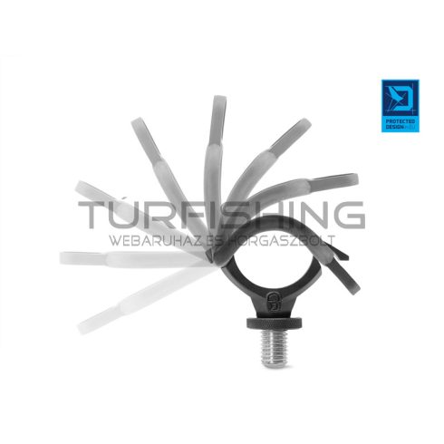 Delphin LOX Biztonsági záras bottartó 1x Uni tartó + 2x gumipánt