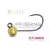 Delphin T-AREA BL Tungsten jig / 5 db arany/4mm/0,6g/#6