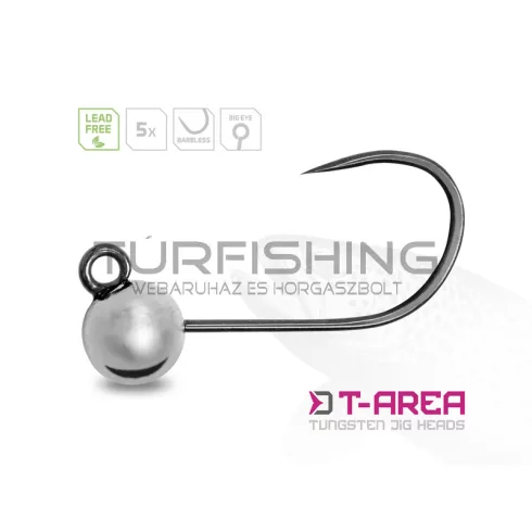 Delphin T-AREA BL Tungsten jig / 5 db ezüst/4mm/0,6g/#6