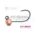 Delphin T-AREA BL Tungsten jig / 5 db réz/4,6mm/0,9g/#6