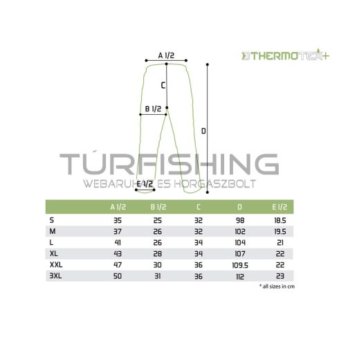 Delphin ThermoTEX Plus+ kültéri nadrág S