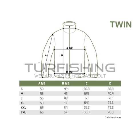 Delphin TWIN Zip Fleece kabát XL