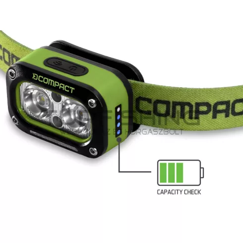 Delphin COMPACT fejlámpa 3W/120lm/1200mAh