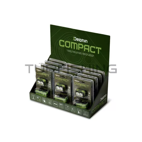 Delphin COMPACT fejlámpa 3W/120lm/1200mAh
