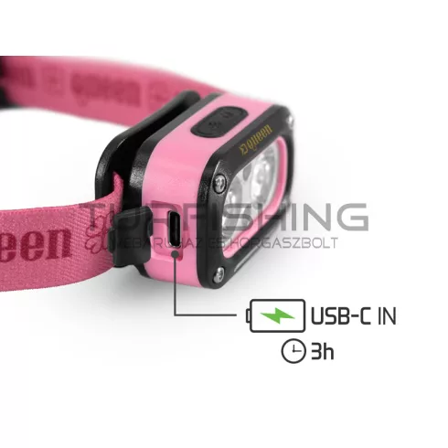 Delphin QUEEN fejlámpa 3W/115lm/1200mAh
