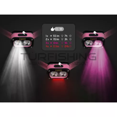 Delphin QUEEN fejlámpa 3W/115lm/1200mAh