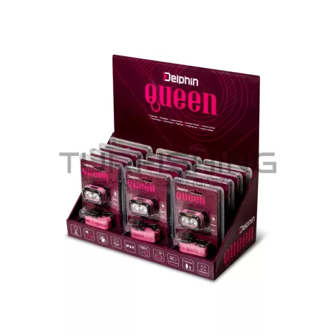 Delphin QUEEN fejlámpa 3W/115lm/1200mAh