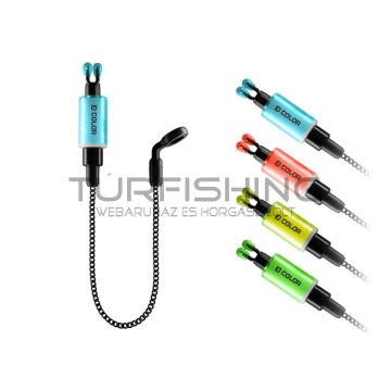   Delphin COLOR láncos kapásjelző szett / 2 db zöld + sárga