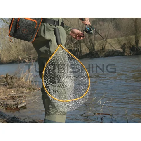 Delphin SoftLUX Soft Mesh Pisztrángos merítőháló 45x40cm