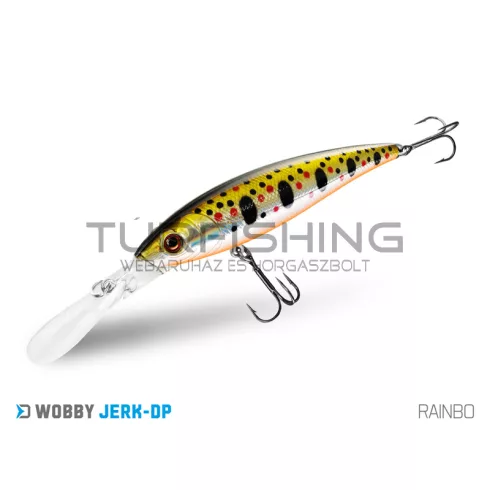 Wobbler Delphin WOBBY JERK-DP 12,5g/9cm/Susp./RAINBO