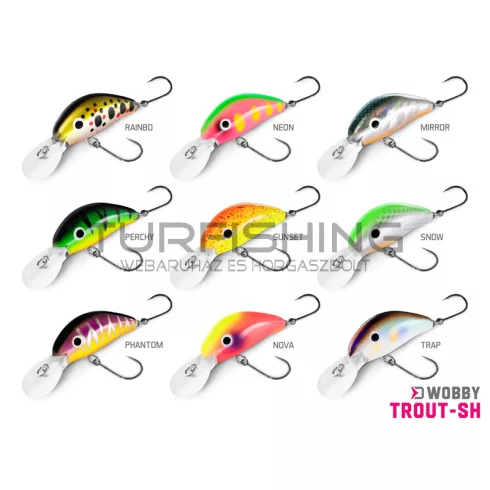 Wobbler Delphin WOBBY TROUT-SH 4g/4cm/Float./PHANTOM