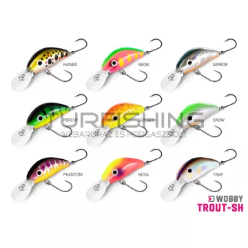 Wobbler Delphin WOBBY TROUT-SH 4g/4cm/Float./TRAP