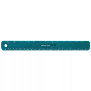 Gyerekvonalzó Kék Csillámokkal - 30cm
