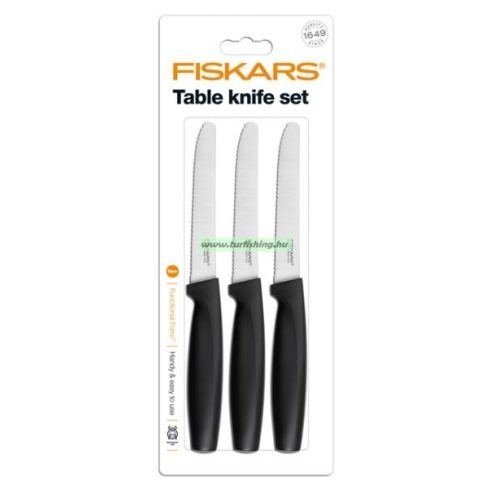 FF Asztali kés készlet, fekete színű, 3db-os