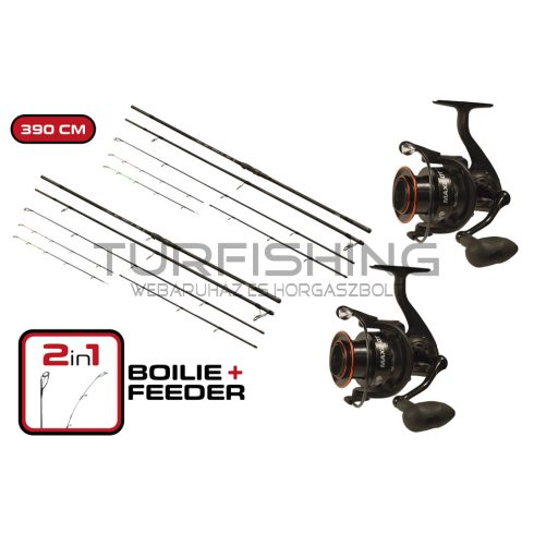 CARP EXPERT MAX2 BOT DOUBLE TIP 390 MAX2 DT 6000 ORSÓVAL DUOPACK