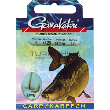 GAMAKATSU Carp előkötött 10/cs. 10 ( BKG-3310G/010)