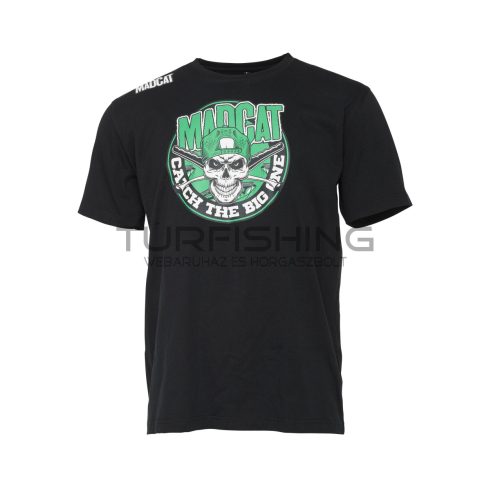 MADCAT SKULL T-SHIRT L BLACK