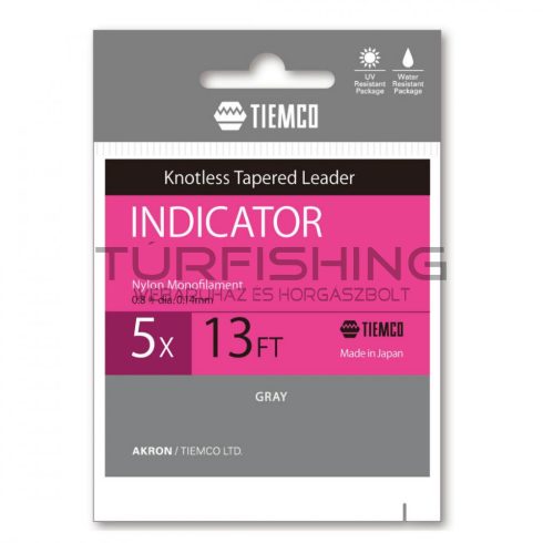 Tiemco TIEMCO VÉKONYODÓ ELŐKE INDICATOR TAPERED LEADER 13ft 3X