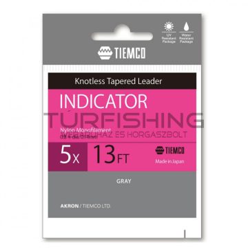   Tiemco TIEMCO VÉKONYODÓ ELŐKE INDICATOR TAPERED LEADER 13ft 5X