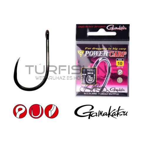 GAMAKATSU Power Carp Ring Eye BB 12-es  10db/cs