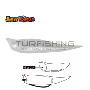 Tiemco TIEMCO JERKY POPPER ECO 8.3cm 6gr 01 Pearl White