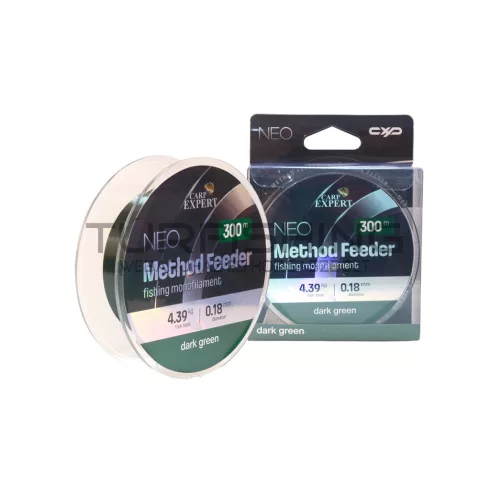 CARP EXPERT NEO METHOD FEEDER 0,18MM 300MDOUBLE DARK GREEN 4,39KG