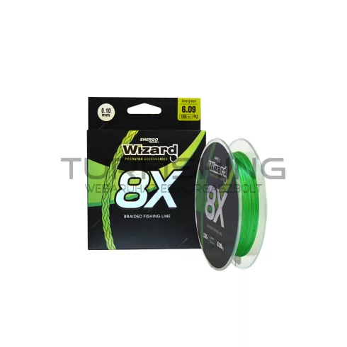 WIZARD 8X FONOTT ZSINÓR LIME GREEN 0,10 MM 6,09KG 135M