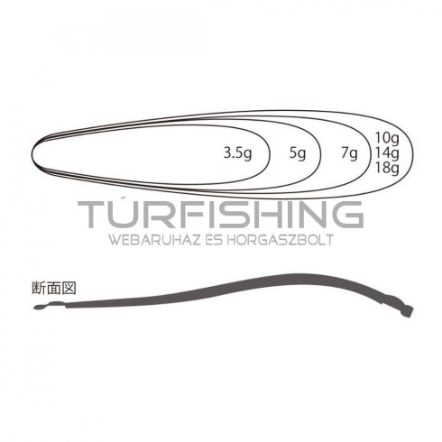 Tiemco TÁMOLYGÓ KANÁL TIEMCO LIGHTNING WOBBLER 60mm 14gr Color 216