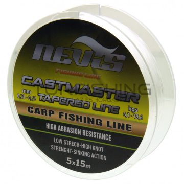 NEVIS Castmaster Tapered Line 5x15m  0.23-0.57mm