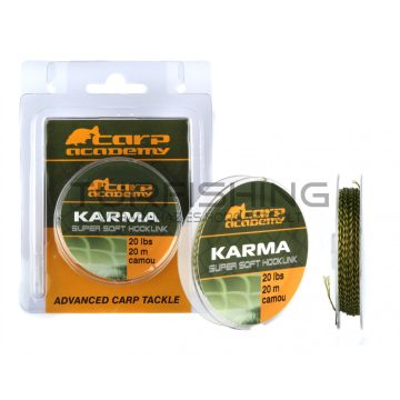 CARP ACADEMY Karma Hooklink 20m 25lb Camo