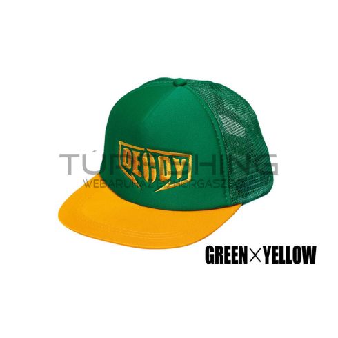 Decoy SAPKA DECOY DA-17 FLAT MESH CAP Green Yellow