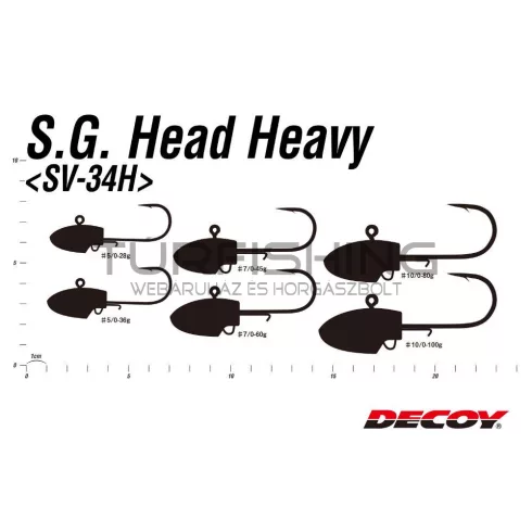 Decoy JIG FEJ DECOY SV-34H S.G HEAD HEAVY #10/0 100gr