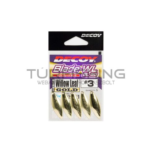 Decoy SPINNER BLADE DECOY BL-5G WILLOW LEAF GOLD 2