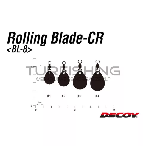 Decoy SPINNER BLADE FORGÓVAL DECOY BL-8S COLORADO SILVER 1
