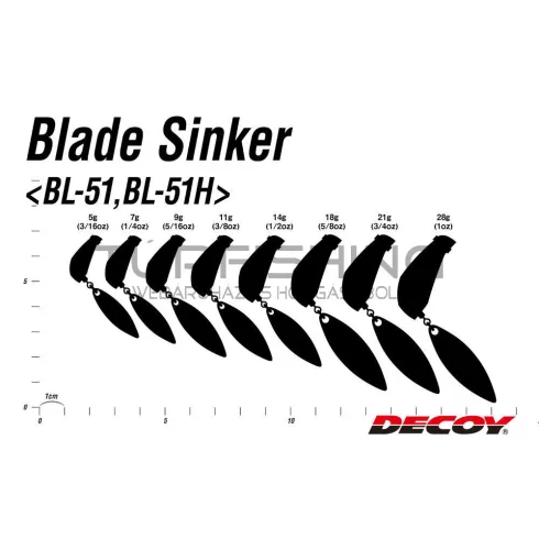 Decoy ÓLOM DECOY BL-51 BLADE SINKER 5.0gr