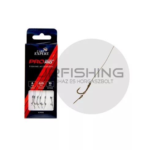 CARP EXPERT PRO METHOD FEEDER HAIR RIG W/BAIT STING 6 6PCS 15 SPIN