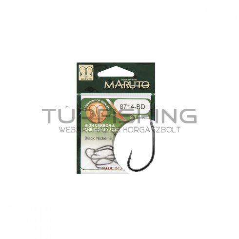 MARUTO HOROG 8714BD CARP HOOKS HC T.D.E.5° BARBED FORGED  BLACK NICKEL 6