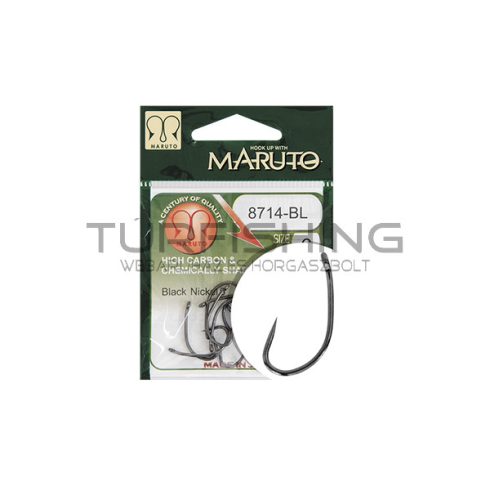 MARUTO HOROG 8714BL CARP HOOKS HC T.D.E.5° BARBLESS  BLACK NICKEL 4