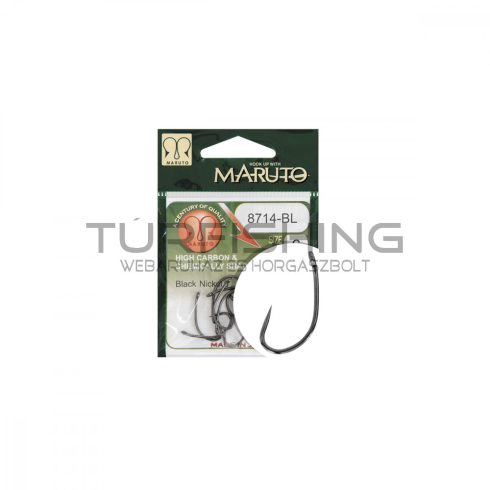 MARUTO HOROG 8714BL CARP HOOKS HC T.D.E.5° BARBLESS  BLACK NICKEL 8