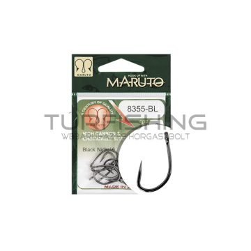   MARUTO HOROG 8355BL CARP HOOKS FORGED STRAIGHT EYE BARBLESS HC BLACK NICKEL 2