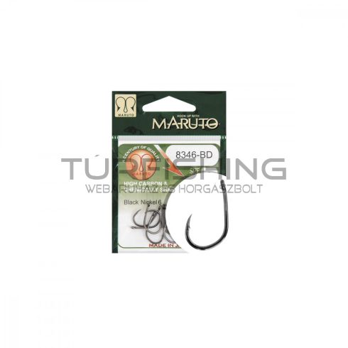 MARUTO HOROG 8346BD CARP HOOKS BARBED FORGED T.D.E.10° HC  BLACK NICKEL 4