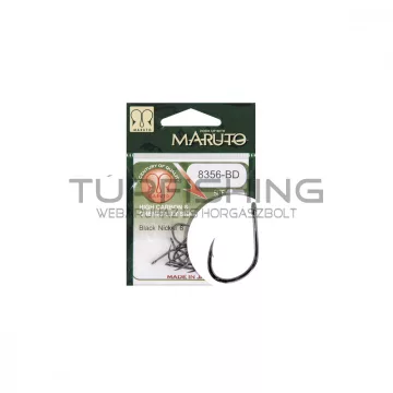   MARUTO HOROG 8356-BD CARP HOOKS BARBED FORGED STRAIGHT EYE HC  BLACK NICKEL 4