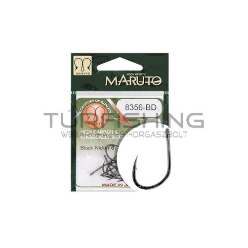 MARUTO HOROG 8356-BD CARP HOOKS BARBED FORGED STRAIGHT EYE HC  BLACK NICKEL 6