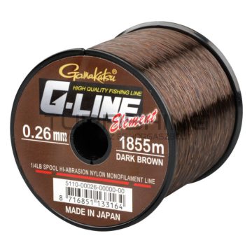 GAMAKATSU G-line Element Dark Brown 755m/0.40mm