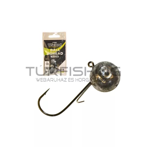 WIZARD  BALL JIG HEAD W/KEEPER 2/0 5G   3DB/CSOMAG LEAD